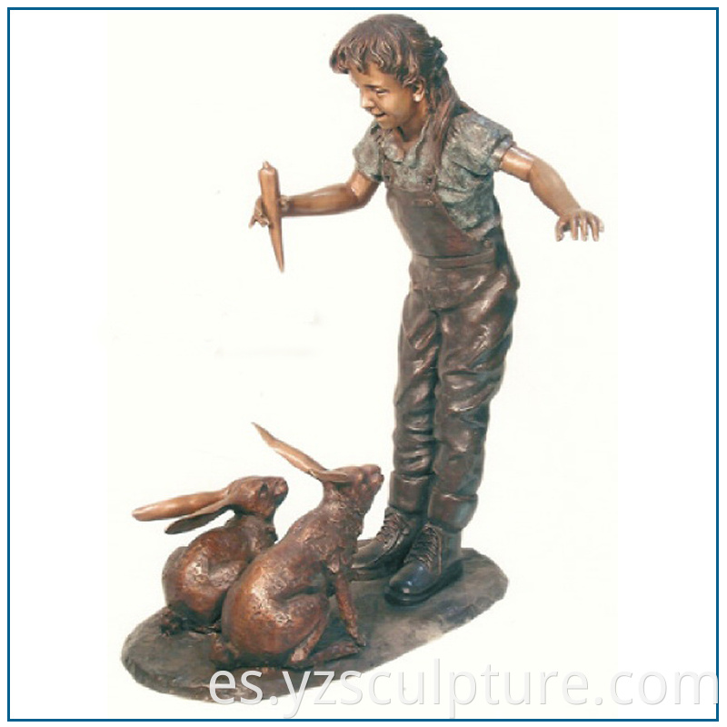 Bronze Girl Statue